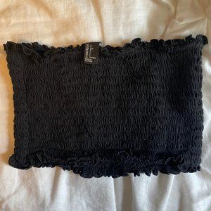 Black Sleeveless Crop Top